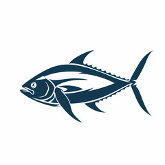 Obraz premium Tuna fish logo design template silhouette vector image