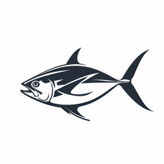 Fototapeta premium Tuna fish logo design template silhouette vector image