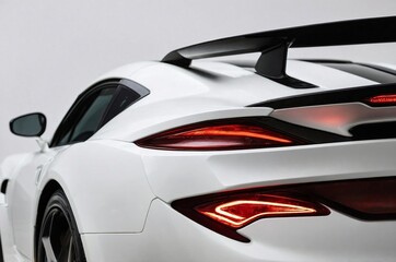 Obraz premium Rear view of sport car