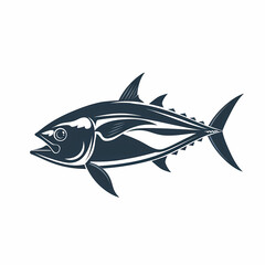 Fototapeta premium Tuna fish logo design template silhouette vector image