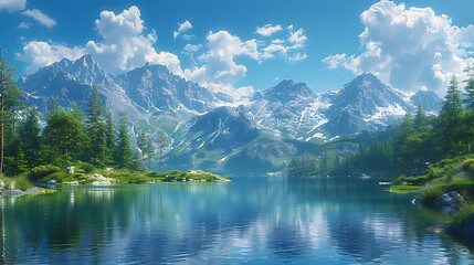 Soothing Nature's Beauty: Tranquil Waters & River