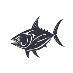 Fototapeta premium Tuna fish logo design template silhouette vector image