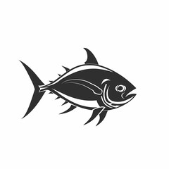 Obraz premium Tuna fish logo design template silhouette vector image