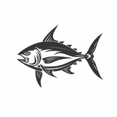 Fototapeta premium Tuna fish logo design template silhouette vector image