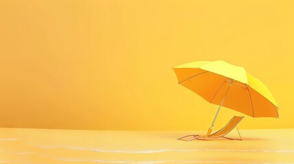 an opened umbrella on the beach