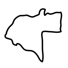 Moxico map illustration