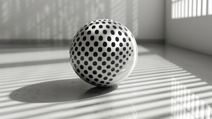 Ball Resting on Floor