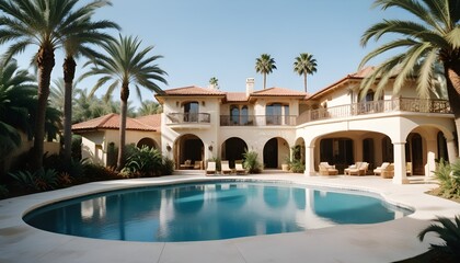Fototapeta premium swimming pool in hotel