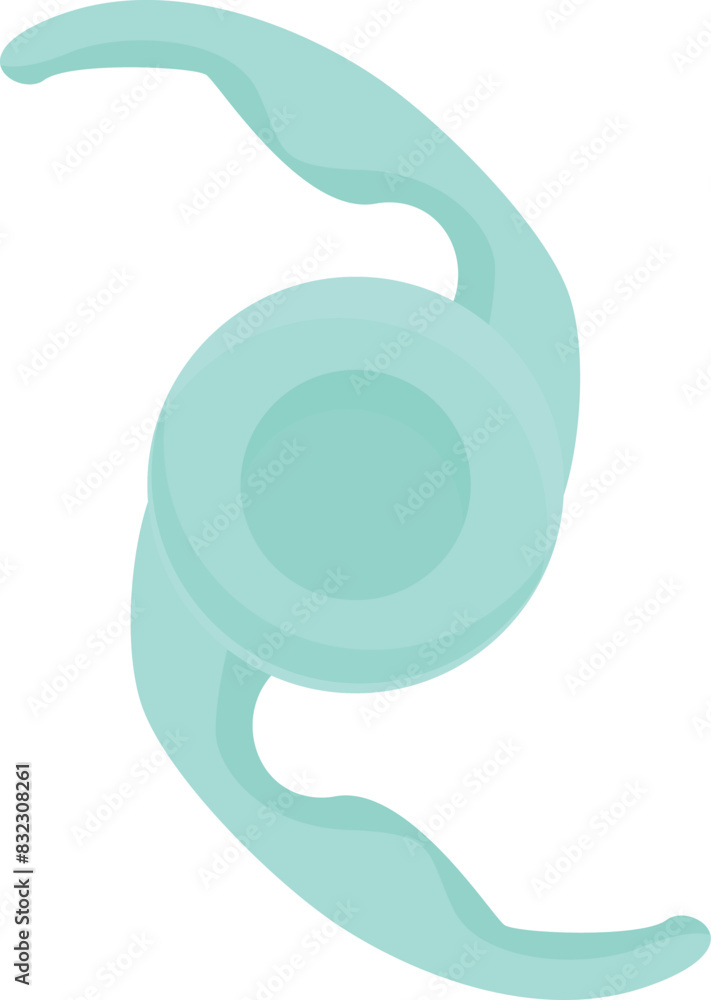 Poster modern vector design of a teal abstract swirl suitable for various creative projects