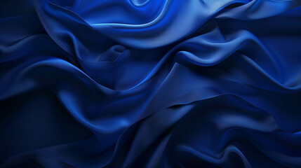 Abstract luxury gradient blue silk background design