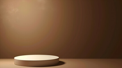 3d render of podium for product presentation. Abstract minimal scene with geometric shapes on the wall,Podium or stand on pastel background,empty pedestal podium stage room for cosmetic product show
