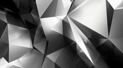 Black and white abstract background with geometric shapes