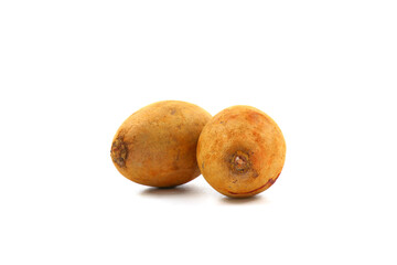 sapodilla fruit  isolated on the white background