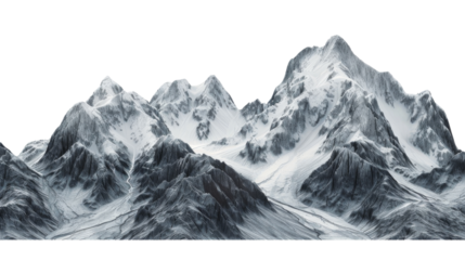 Rocky mountains with snow covered