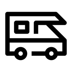 Recreational vehicle and transportation icon