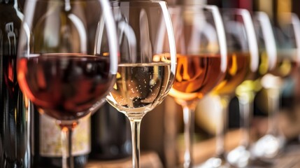 Wine alcohol drink illustration generated by ai