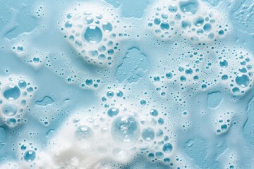 Macro Shot of Bubbly Soap Foam