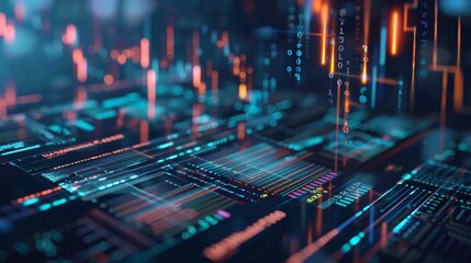 Obraz premium Fintech and financial technology