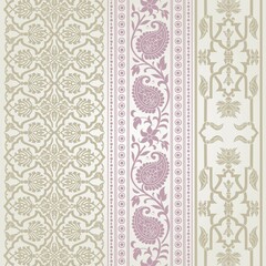 wedding card design, traditional paisley floral pattern , royal India	