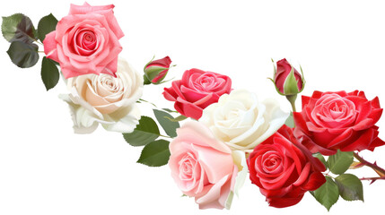 Naklejka premium Roses in a corner