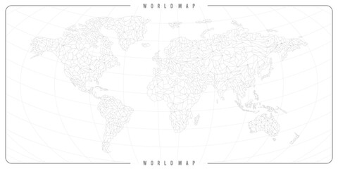 line art-style world map background