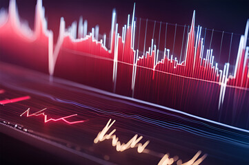 Detailed Electrocardiogram with Heartbeat and Rhythm Patterns 