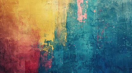 Abstract Bright Background with Stylized Smears on Grungy Wall Texture