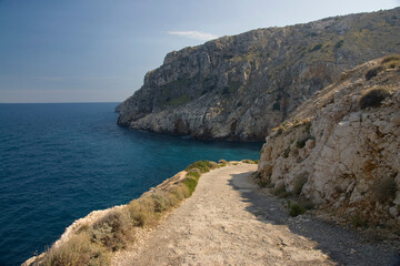 Beach in a rocky cove on the island of Cres.