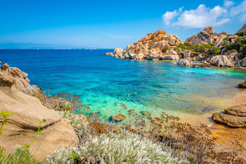 Sardinia, italian island in mediterranean sea