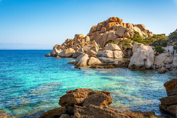 Sardinia, italian island in mediterranean sea