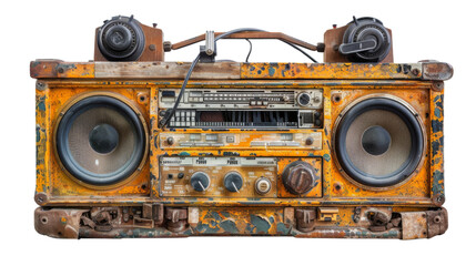 Fototapeta premium Old stereo, retro