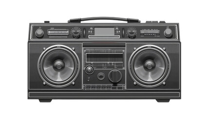 Fototapeta premium Old stereo, retro