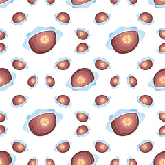 seamless pattern with cake