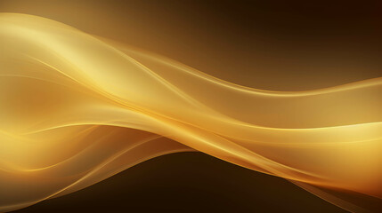 Abstract flowing orange and yellow waves on a light background illustration