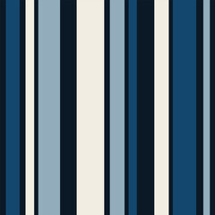 Seamless vector color background fabric pattern stripe balance stripe patterns cute vertical blue color sea tone stripes different size symmetric fabric blue pattern illustration wallpaper.