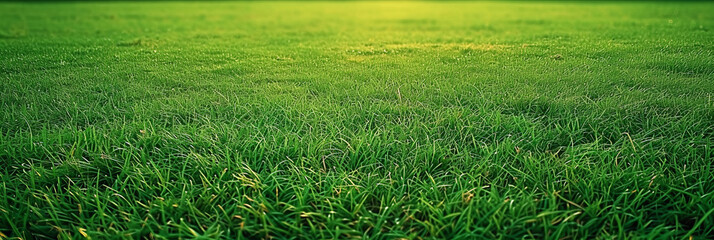 Obraz premium green grass field background, top view, grass texture