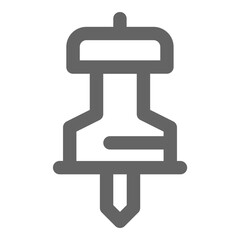 Pin icon, vector illustration, simple design, best used for web