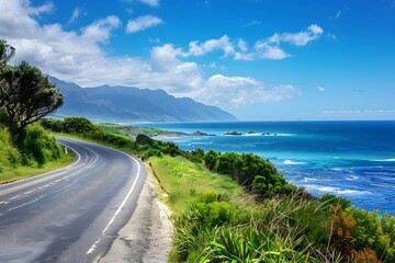 Scenic Coastal Drive with Breathtaking Ocean Vistas