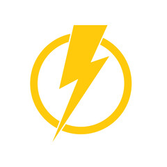 Lightning bolt vector icon. vector illustration. EPS 1o/AI