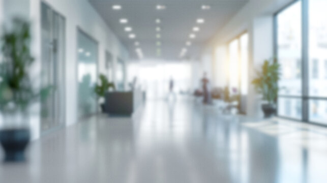 unschrfer B&uuml;ro Hintergrund, b&uuml;ro, architektur, raum, licht, business, glas, fenster, clean, bauwerk, geb&auml;ude, krankenhaus, steriel, hell, sonne, spiegelung