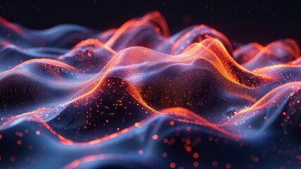 Fototapeta premium Dynamic Wave of Light