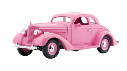 Pink toy car