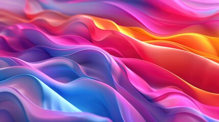 Obraz premium Vibrant Wave Pattern Background