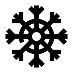 Obraz premium Snowflake line weather icon