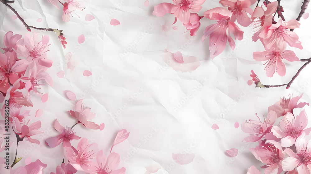 Poster white background with space for text surrounding a notepad
