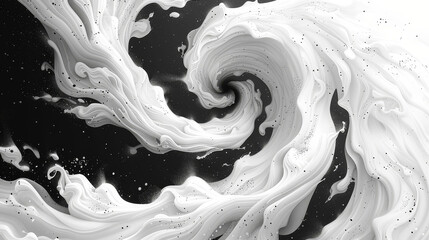 The art of realistic watercolor combinations of black and white is fluid yet fierce, forming a Chakra circle.
