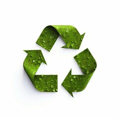 recycle symbol on grass