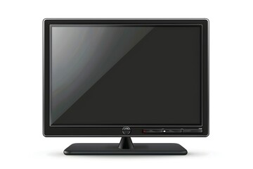 Fototapeta premium Photo of Modern Flat Screen Television on Clean White Background