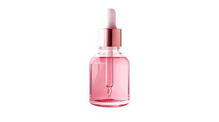 Pink dropper bottle product packaging for beauty and skincare 