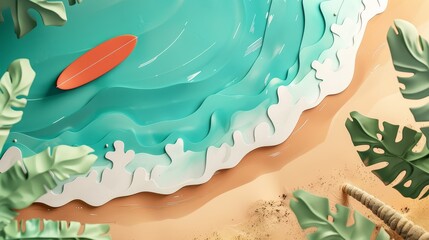 Naklejka premium Top view flat design of a rising sun in the cancer journey, inspirational theme, 3D render, healing color scheme selective focus, journey to wellness, vibrant, Silhouette, garden backdrop